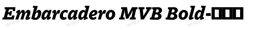 Embarcadero MVB Bold字体转换